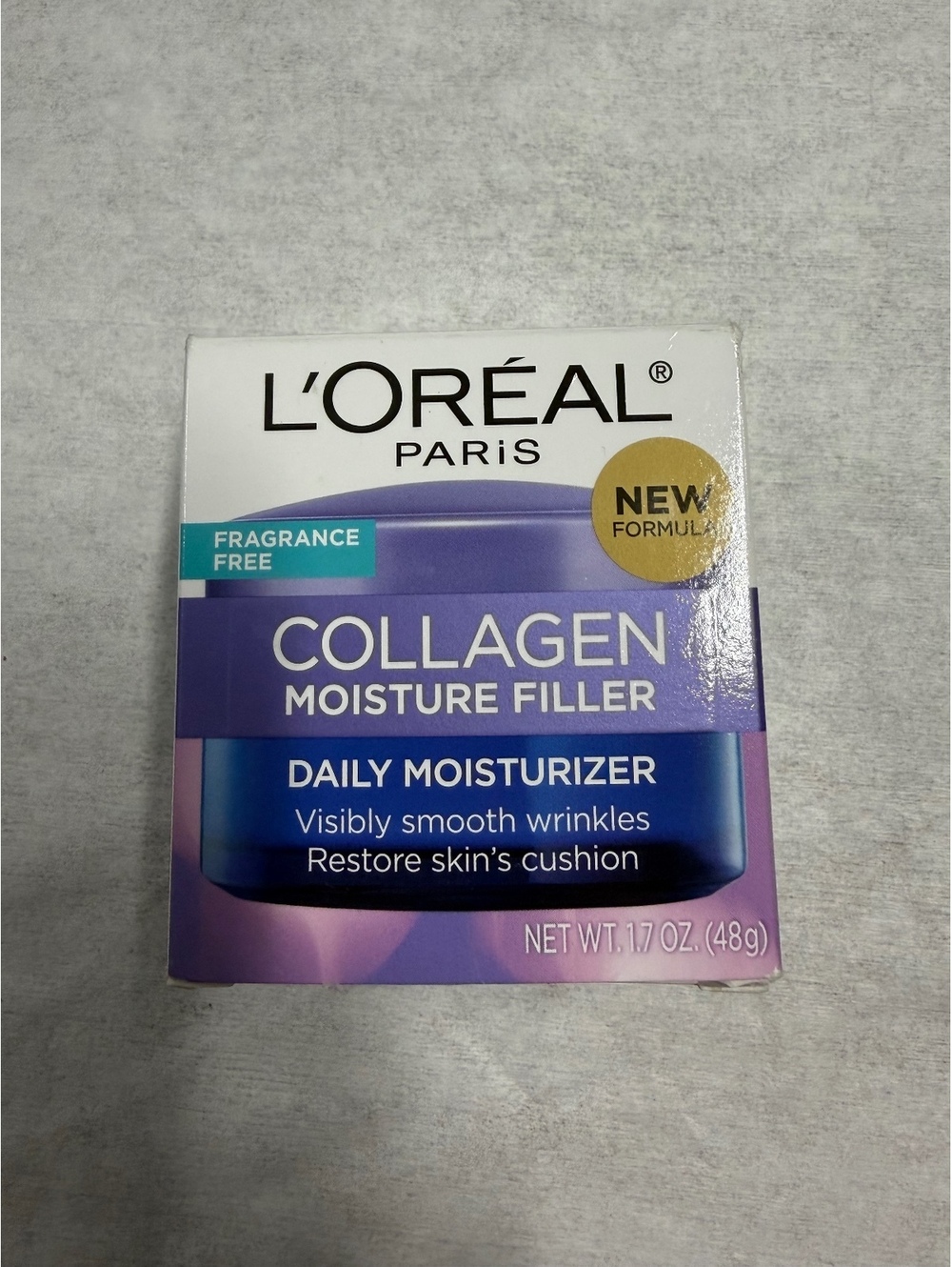 L'Oréal Paris Collagen Moisture Filler Daily Moisturizer Fragrance Free 1.7 oz